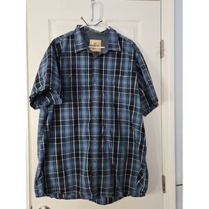 Outdoor Life Mens  Size 2XLT. Short sleeve Shirt  Plaid